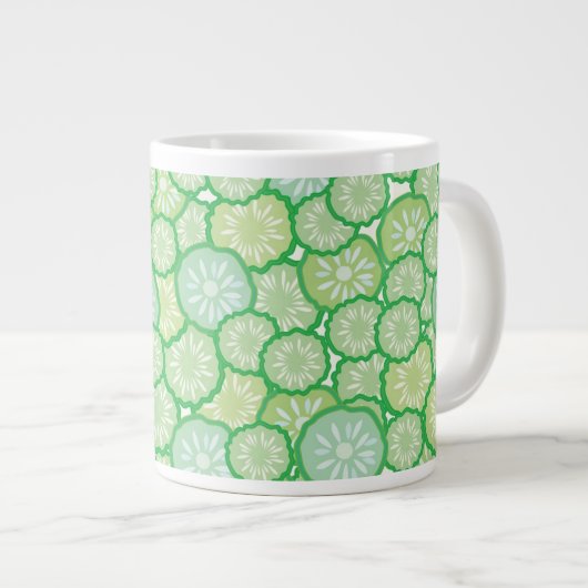 Tasse Géante Motif drôle de concombre (Devant droit)