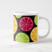 Tasse Géante Motif et arrière - plan oranges (Droite)