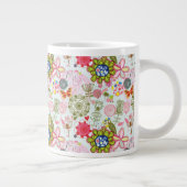 Tasse Géante Motif floral de style rétro 2 (Droite)