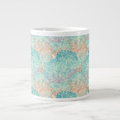 Tasse Géante Motif Floral Doodle Multicolor (Devant)