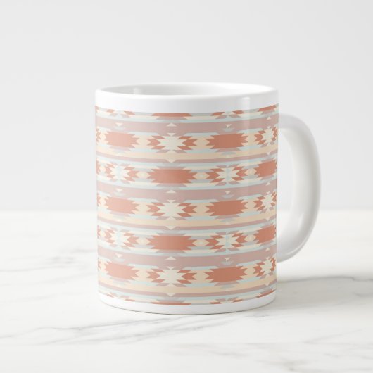 Tasse Géante motif géométrique de style aztèque 3 (Devant droit)