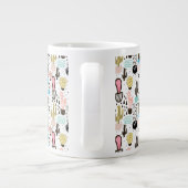 Tasse Géante Motif géométrique moderne de Cactus (Dos)