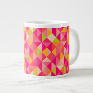 Tasse Géante motif géométrique triangulaire
