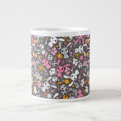 Tasse Géante motif gris de kawaii (Devant)