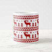 Tasse Géante Motif juste de chandail de Noël d'île (Devant)