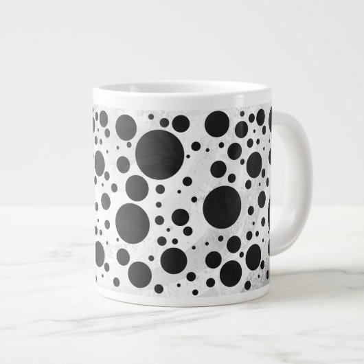 Tasse Géante Motif Kohl Black Polka (Devant droit)