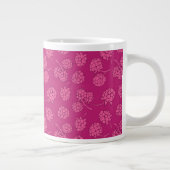 Tasse Géante Motif magenta de baie (Droite)