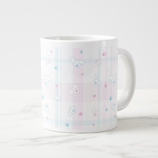 Tasse Géante Motif mignon avec des chiens (Devant droit)