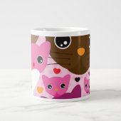 Tasse Géante motif mignon d'arrière - plan de chat de chaton (Devant)