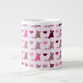 Tasse Géante Motif mignon de filles de chaton (Devant)