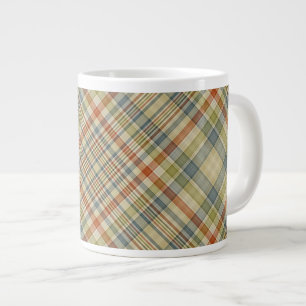Tasse Géante Motif multicolore de plaid