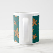 Tasse Géante Motif orange d'étoiles de mer (Dos)