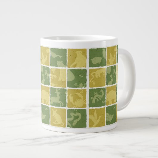 Tasse Géante motif orienté de zoo (Devant droit)