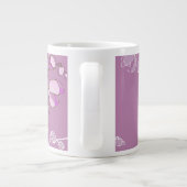 Tasse Géante Motif pourpre d'orchidée (Dos)