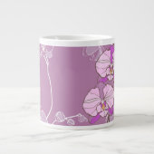 Tasse Géante Motif pourpre d'orchidée (Devant)
