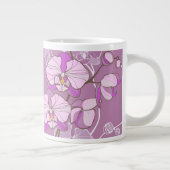 Tasse Géante Motif pourpre d'orchidée (Droite)