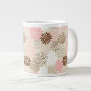 Tasse Géante Motif rose et Brown de maman