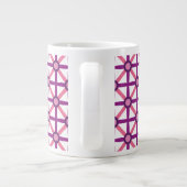 Tasse Géante Motif rose et violet funky (Dos)