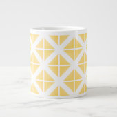 Tasse Géante Motif triangle à la mode jaune (Devant)