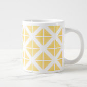 Tasse Géante Motif triangle à la mode jaune (Droite)