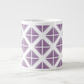 Tasse Géante Motif triangle tendance violet (Devant)