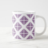 Tasse Géante Motif triangle tendance violet (Droite)