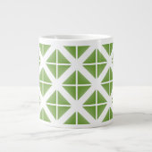 Tasse Géante Motif triangle vert tendance (Devant)