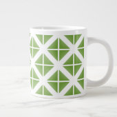 Tasse Géante Motif triangle vert tendance (Droite)