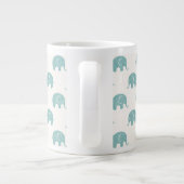 Tasse Géante Motif Turquoise Cute Elephant (Dos)