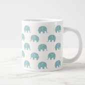 Tasse Géante Motif Turquoise Cute Elephant (Droite)