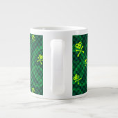 Tasse Géante Motif vert d'Emo avec des cercles (Dos)
