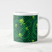 Tasse Géante Motif vert d'Emo avec des cercles (Droite)
