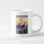 Tasse Géante Mouettes de côte de l'Orégon (Droite)