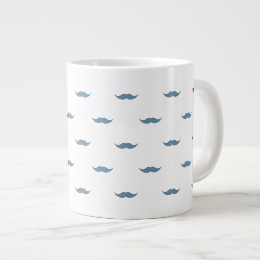 Tasse Géante Moustaches bleues (Devant droit)