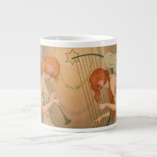 Tasse Géante Musiciens Anges Musicaux Vintage Flûte Harpe