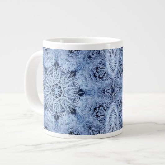 Tasse Géante Musique Jumbo de flocon bleu (Devant gauche)