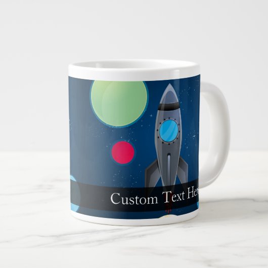Tasse Géante Navire à fusée spatial (Devant droit)