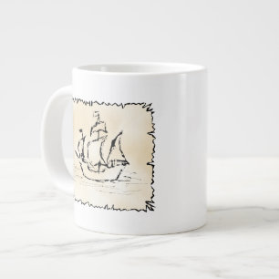 Tasse Géante Navire pirate.