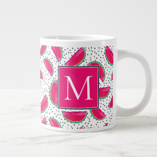 Tasse Géante Neon Watermelon sur Seeds Motif