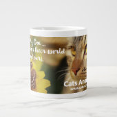 Tasse Géante New! Support Chats Anonymes ... une gorgée à la fo (Devant)