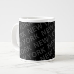 Tasse Géante New York Motif gris foncé