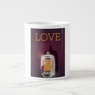 Tasse Géante Nixie Tube 'Love' poster vintage