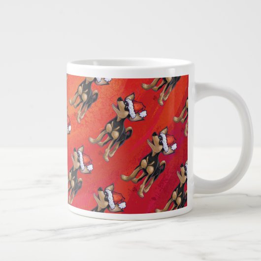 Tasse Géante Noël Chihuahua en rouge (Droite)