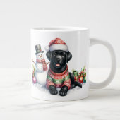 Tasse Géante Noël du chien chiot du Labrador Retriever (Droite)