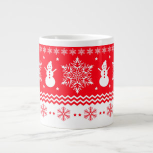 Tasse Géante Noël rouge et blanc