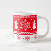Tasse Géante Noël rouge et blanc (Droite)