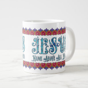 Tasse Géante Nom JESUS Avant Tous Les Noms 20oz JUMBO Mug, Styl