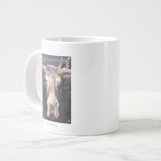 Tasse Géante Nouvelle de HampshireMoose fin (Devant gauche)