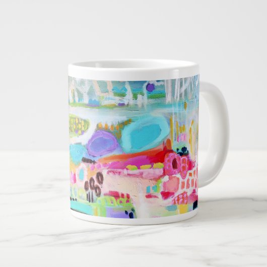 Tasse Géante Nuages Abstraits (Devant droit)