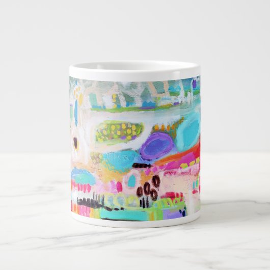 Tasse Géante Nuages Abstraits (Devant)